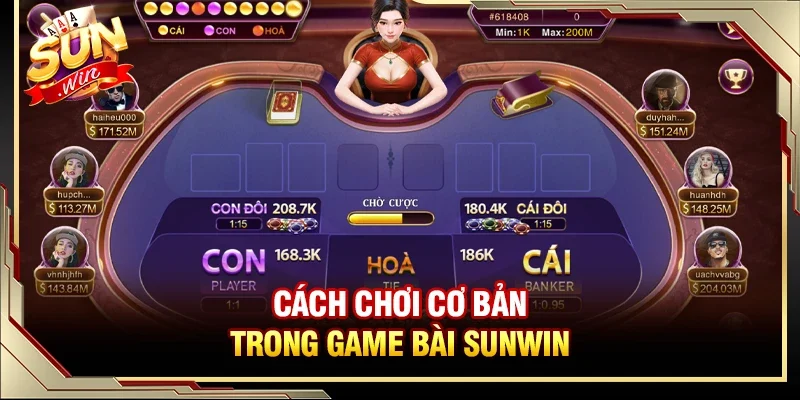 Giới thiệu cơ bản về cách chơi game bài SUNWIN