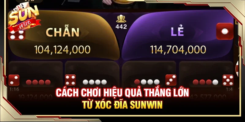 Những cách chơi hiệu quả giúp bạn thắng lớn với game xóc đĩa SUNWIN