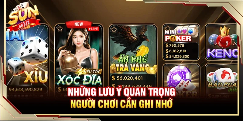 SUNWIN Không Vào Được - Nguyên Nhân Gây Lỗi Và Cách Khắc Phục 4 Sunwin Những lưu ý quan trọng người chơi cần ghi nhớ tránh gặp lỗi